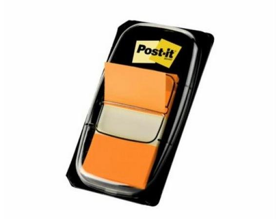 post-it brede index tabs oranje 25 x 43 mm