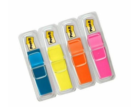 post-it small indextabs 4 hippe kleuren 12 x 43 mm