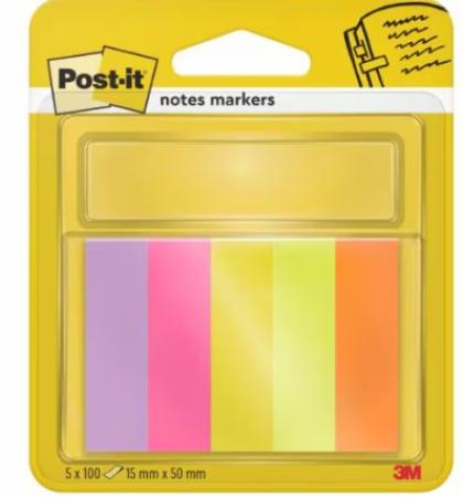 5x100 post-it pagemarker stroken 15 x 50 mm