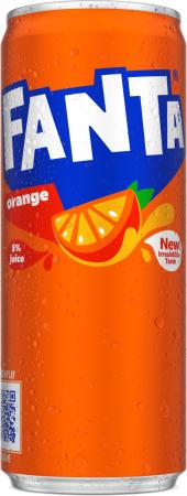 pak 24 blikjes Fanta Orange sleek 33 cl