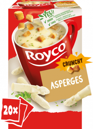 pak 20 zakjes aspergesoep croutons royco