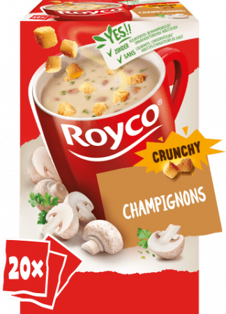 pak 20 zakjes champignonsoep croutons royco