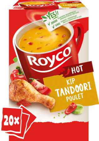 pak 20 zakjes tandoori kip soep royco
