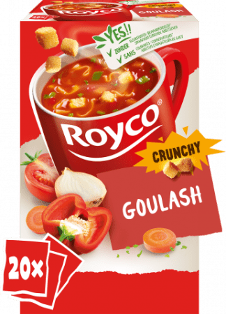 pak 20 zakjes goulash met rund soep royco