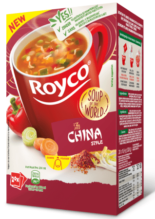 pak 20 zakjes China Style soep royco