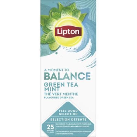 25 theezakjes lipton green tea mint thee builtjes