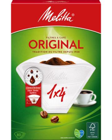 pak van 80 koffiefilters melitta 1 x 4