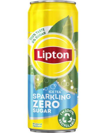 24 blikjes Lipton Ice tea Original Zero sleek 33cl
