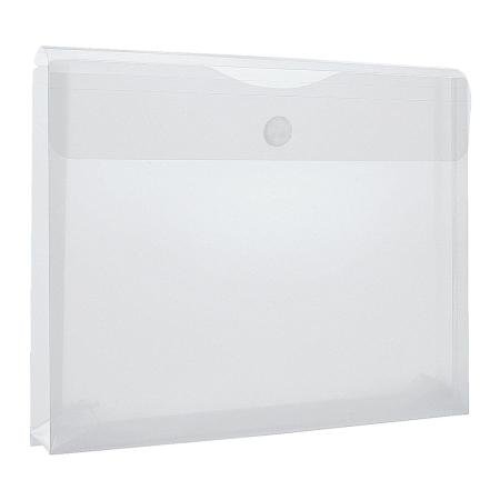 Foldersys map velcro A4 m/ balg 50 mm transparant