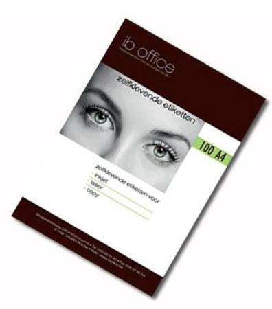 100 vel etiket ib 210 x 148.5 mm wit 2/v