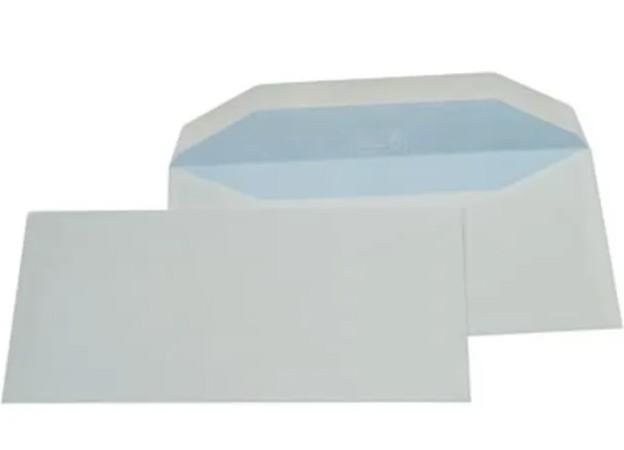 doos 500 envelop 114 x 229 mm zv gegomd wit