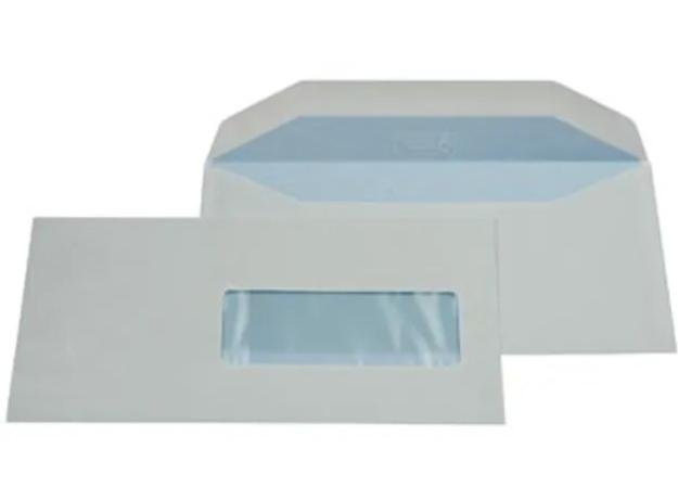 doos 500 envelop 114 x 229 mm mv gegomd wit
