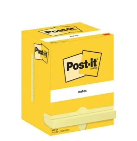pk 12 classic post-it 76 x 102 mm lichtgeel