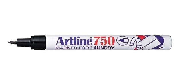 textielstift laundry artline 750 zwart 0.7 mm