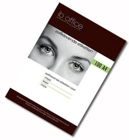 200 vel etiket ib 70 x 36 mm fluo groen 24/v