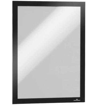 pak van 2 Duraframe zwart A4 zelfkl magnetisch