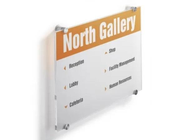 deurnaambord crystal sign transparant 297 x 420 mm