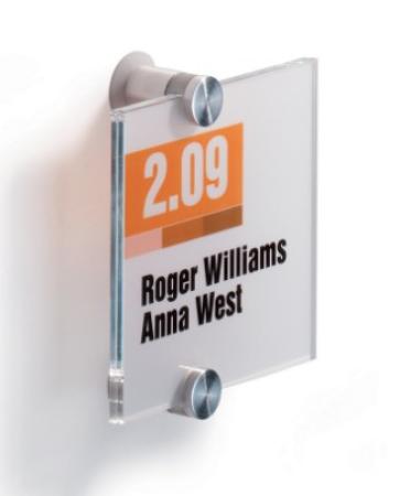 deurnaambord crystal sign transparant 105 x 105 mm