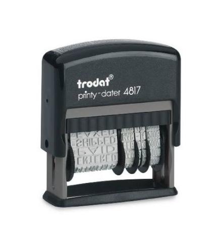 datumstempel trodat 4817 + 12 teksten NL