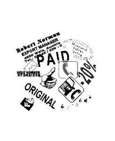 rubber voor stempel  4 lijnen lengte 0 - 6 cm