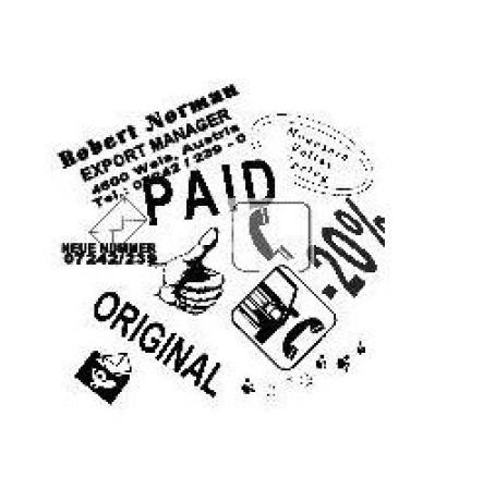 rubber voor stempel 5 lijnen lengte 0 - 6 cm