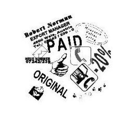 rubber voor stempel 7 lijnen lengte 0 - 6 cm