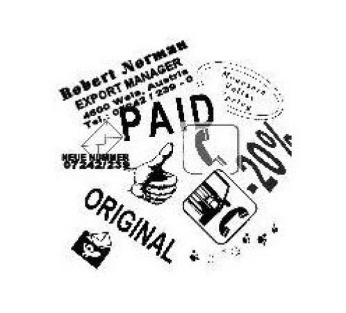 rubber voor stempel 8 lijnen lengte 0 - 6 cm