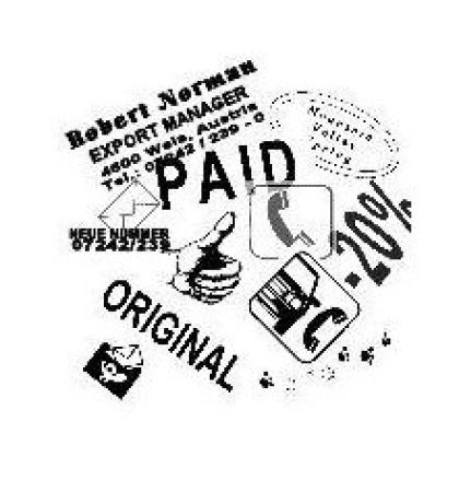 rubber voor stempel 9 lijnen lengte 0 - 6 cm