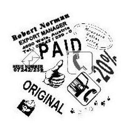 rubber voor stempel 10 lijnen lengte 0 - 6 cm