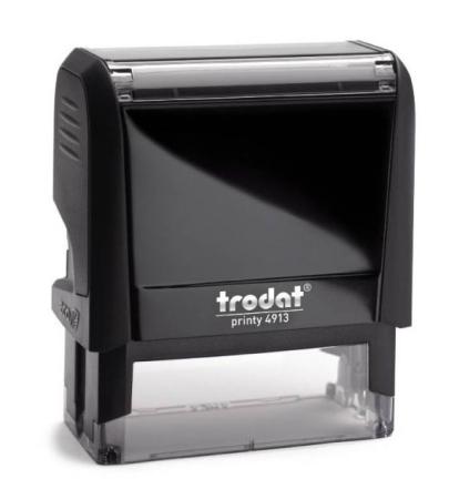 stempel + rubber trodat 4913 58x22 mm 6 lijnen max
