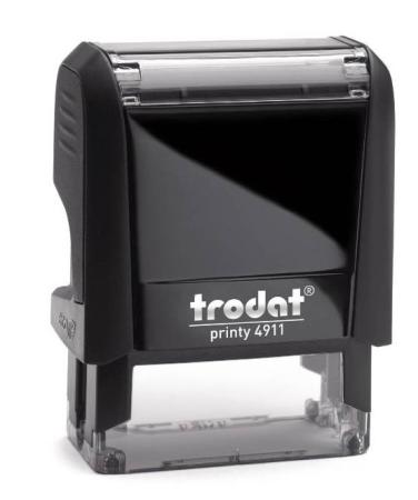 stempel + rubber trodat 4911 38x14 mm 4 lijnen max