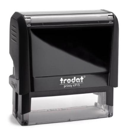 stempel + rubber trodat 4915 70x25 mm 6 lijnen max