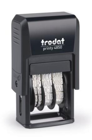 datumstempel + rubber trodat 4850 1 lijn max