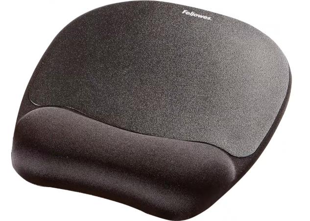 fellowes muismat met polssteun memory foam zwart