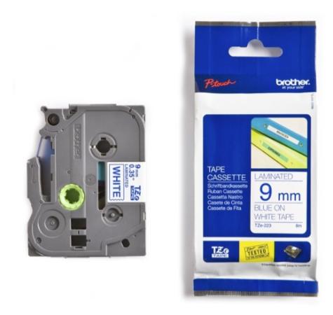 Brother p-touch TZ tape blauw op wit 9 mm