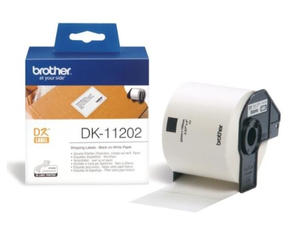 brother label etiketten wit 62 x 100 mm (300 lab)
