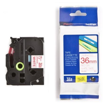 Brother p-touch TZ tape rood op wit 36 mm