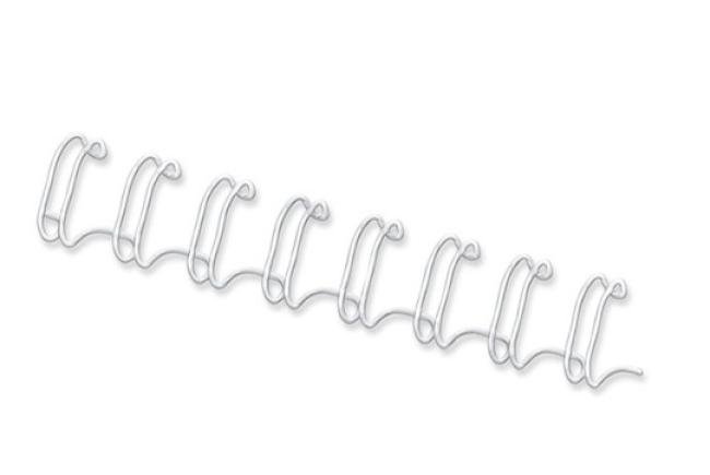 doos 100 metalen spiralen 6 mm wit (1-35p)