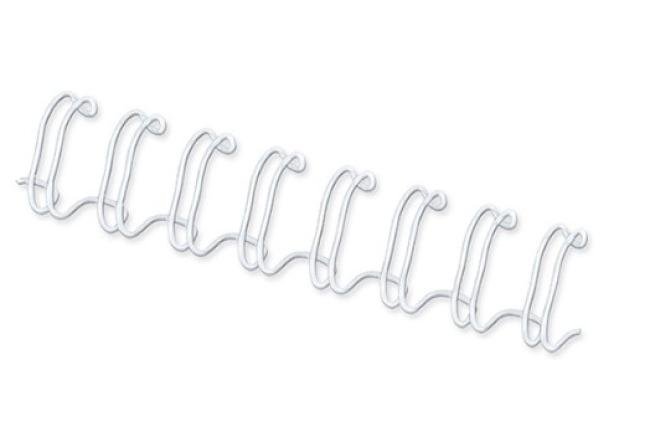 doos 100 metalen spiralen 8 mm wit (36-60p)