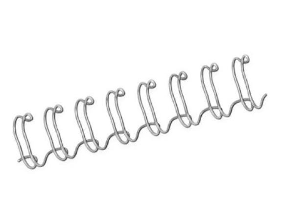 doos 100 metalen spiralen 14 mm zilver (101-130p)