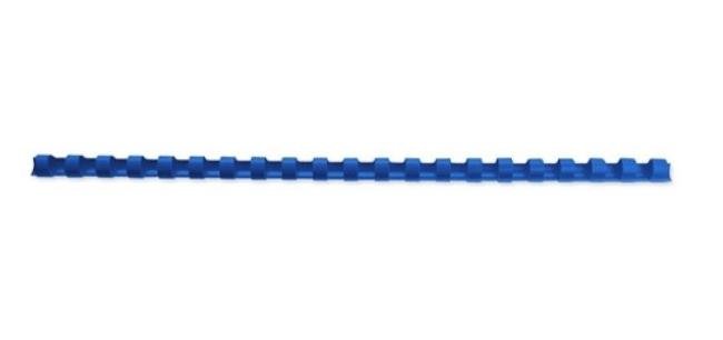 doos 100 spiralen plastiek blauw 6 mm (2-20p)