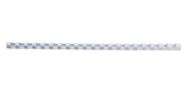 doos 100 spiralen plastiek wit 6 mm (2-20p)