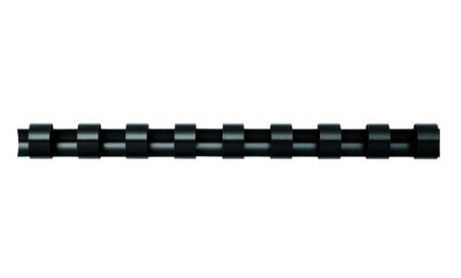 doos 100 spiralen plastiek zwart 10 mm (41-55 pag)