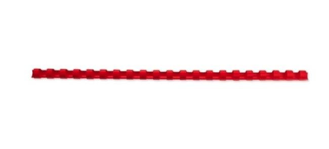 doos 100 spiralen plastiek rood 10 mm (41-55 pag)