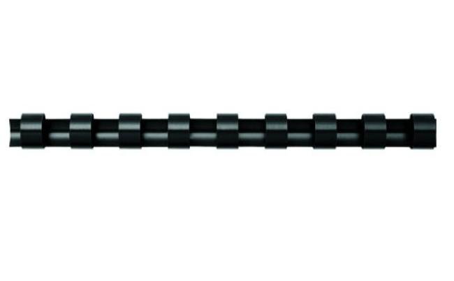 doos 100 spiralen plastiek zwart 14 mm (81-100p)