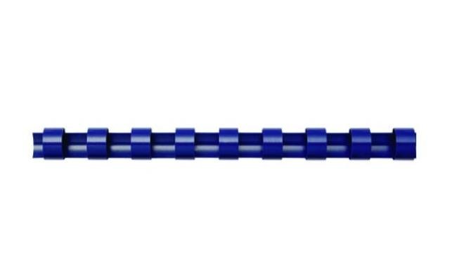 doos 100 spiralen plastiek blauw 14 mm (81-100p)