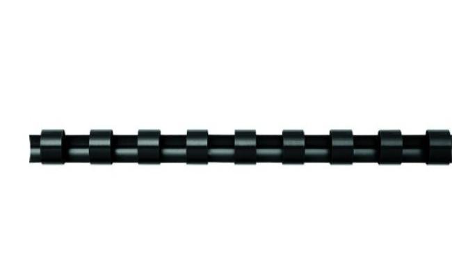 doos 50 spiralen plastiek zwart 22 mm (151-180p)