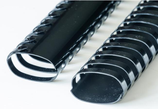 doos 50 spiralen plastiek zwart 45 mm (341-410)