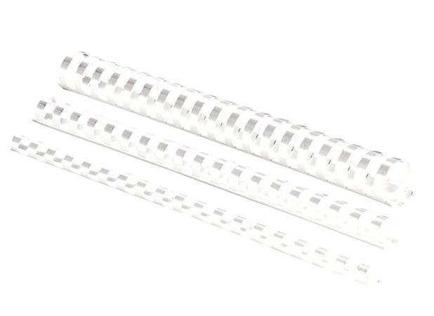 doos 50 spiralen plastiek wit 22 mm (151-180p)