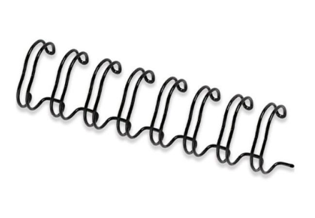 doos 100 metalen spiralen zwart 14 mm (101-130p)